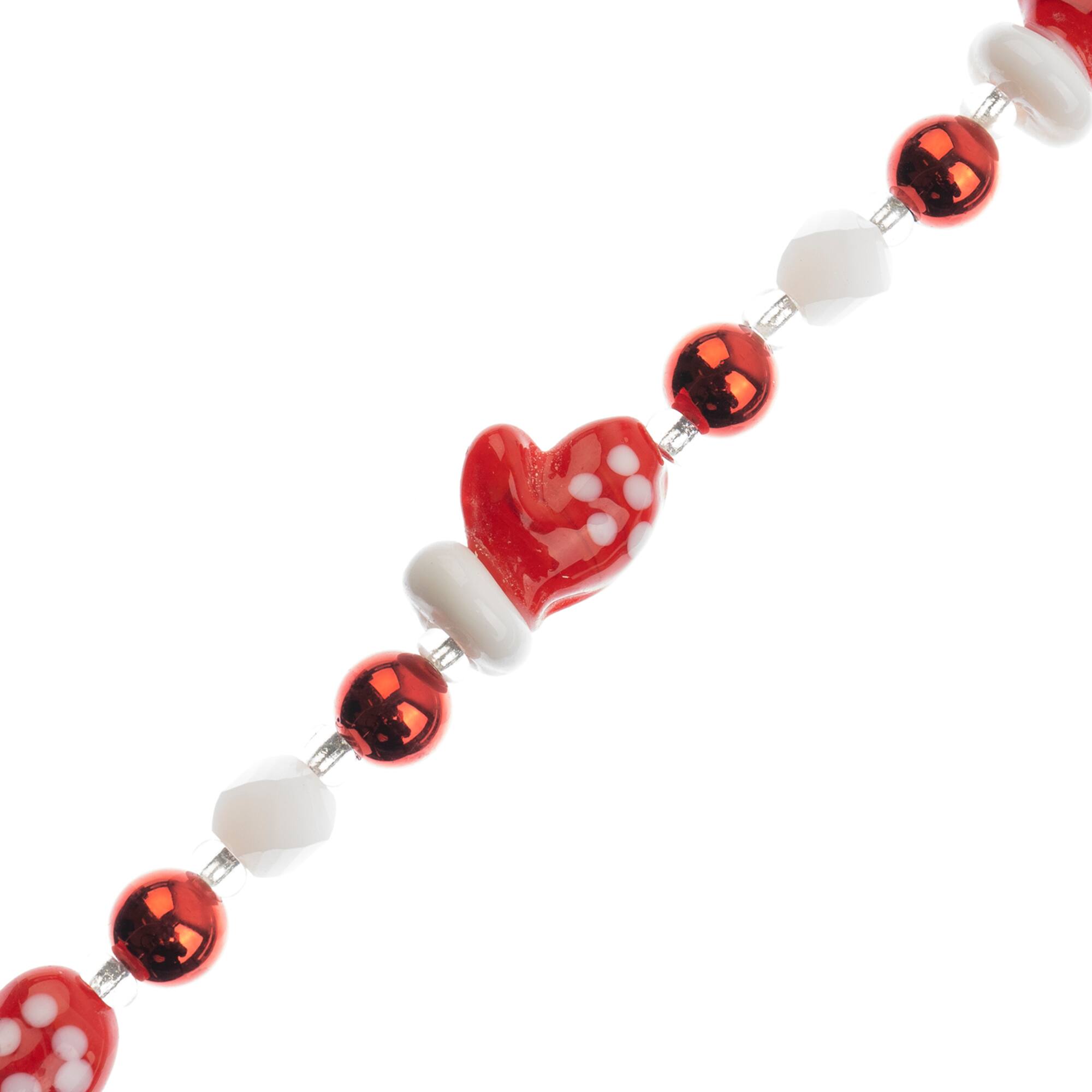 Crystal Lane DIY 7" Lampwork Designer Holiday Glass Bead Strand